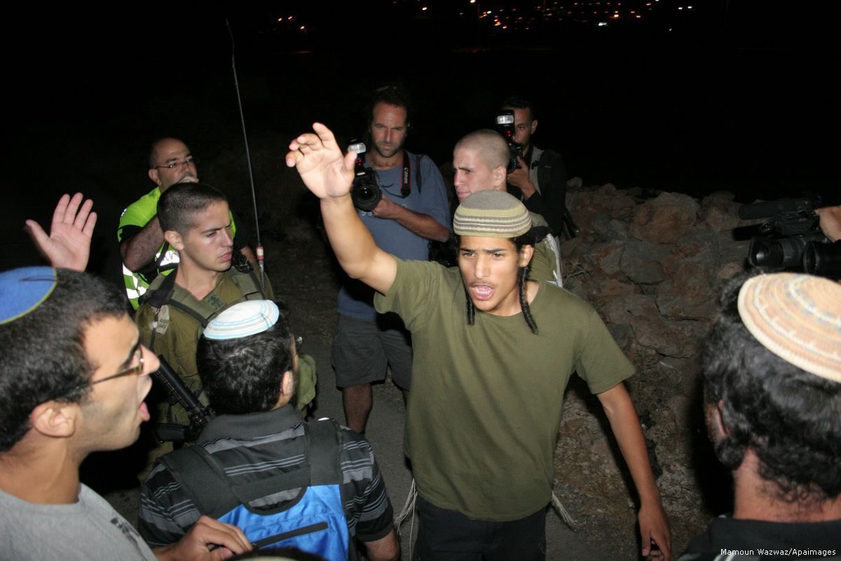 Click to enlarge Israeli settlers