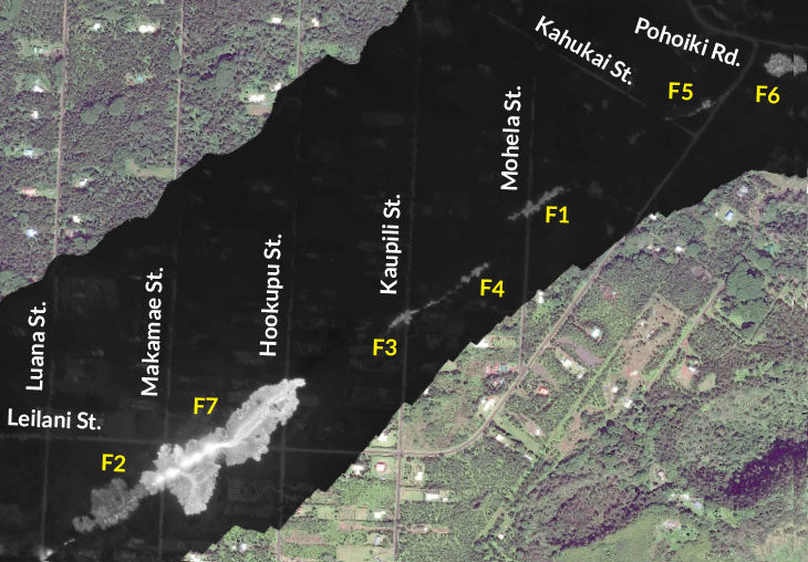 Click to enlarge volcano rift zone