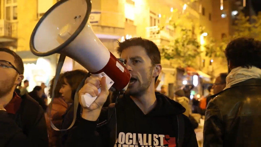 Click to enlarge Protester