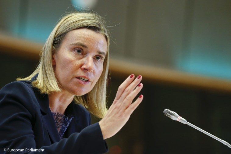 Click to enlarge Federica Mogherini, the EU’s foreign policy chief