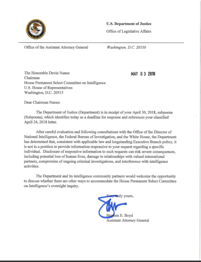 Click to enlarge letter to nunes