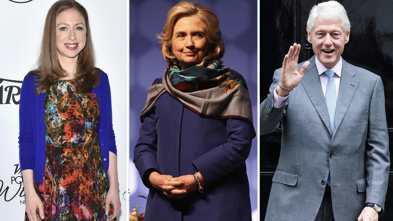 Bill, Hillary, and Chelsea Clinton