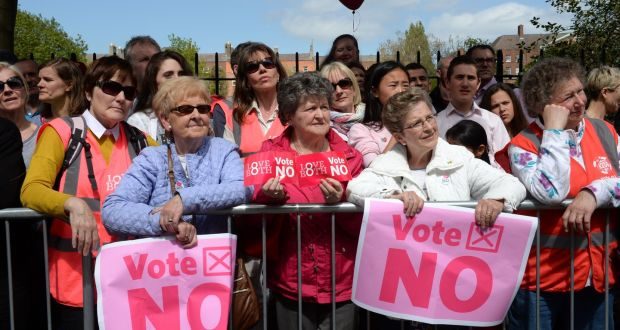 Click to enlarge Ireland protest against abortion