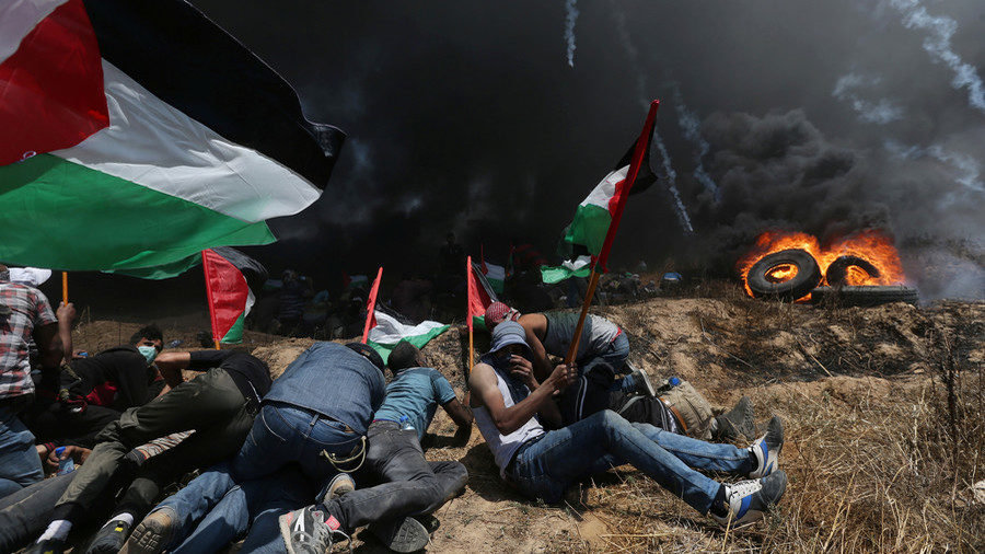 Click to enlarge march of return protest gaza