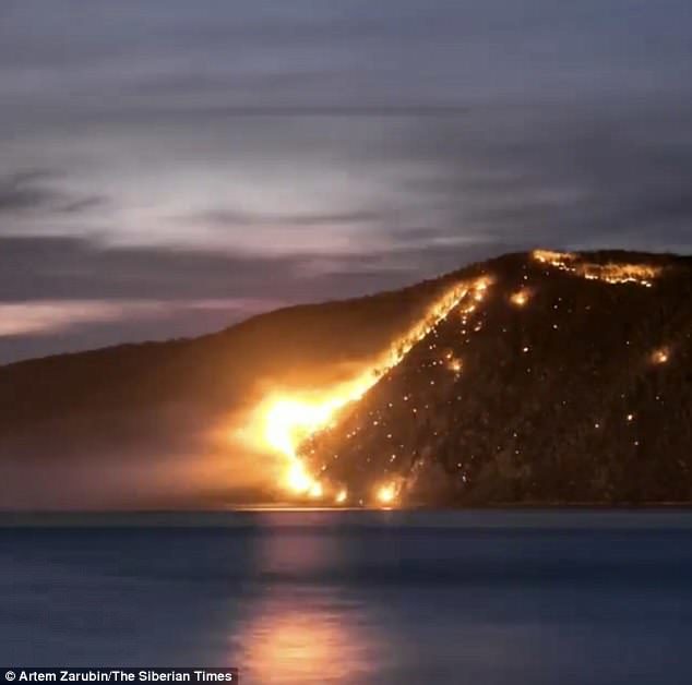 Click to enlarge Locals have complained to the authorities about the lack of action to tackle the fires and posted photos and videos of the blazes online