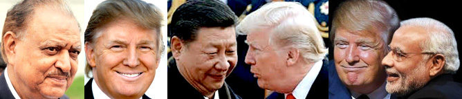 Hussain,Xi,Modi,Trump