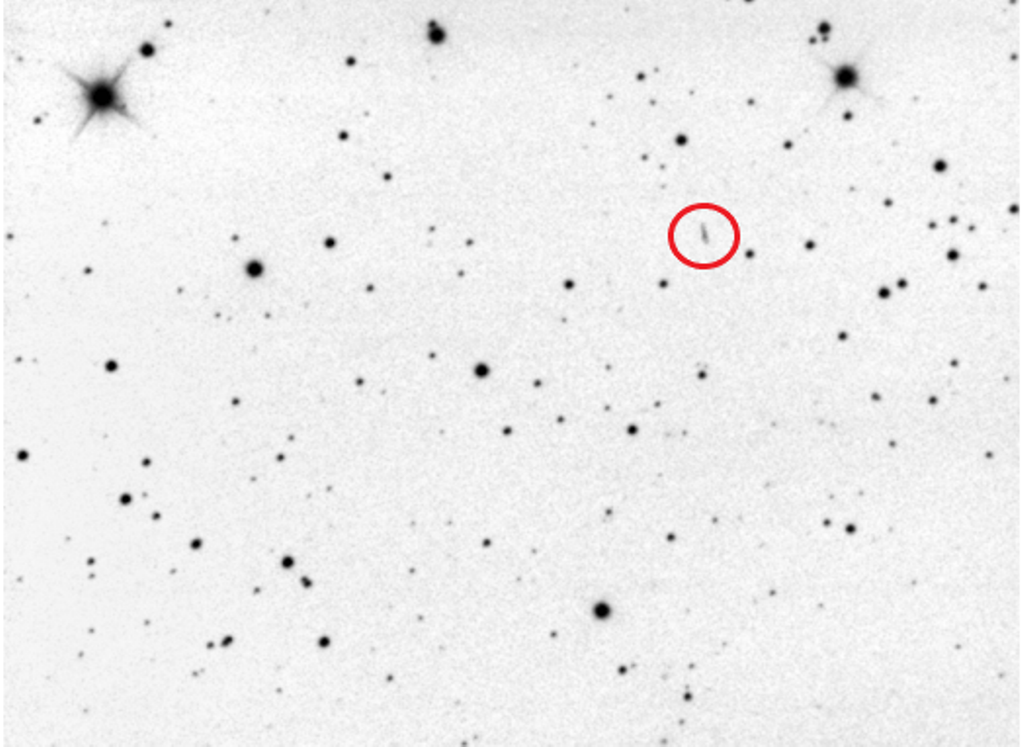 Click to enlarge asteroid 2010 WC9