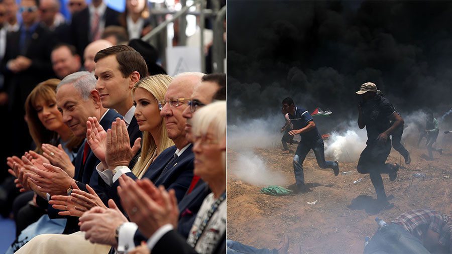 US Jerusalem embassy opening Palestinian protests