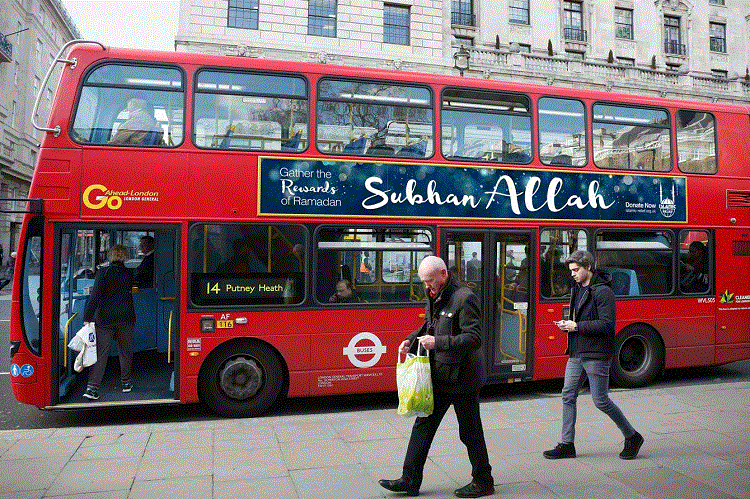 London bus Ramadan