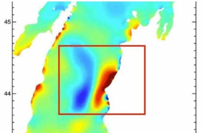 Click to enlarge Lake Michigan meteotsunamis