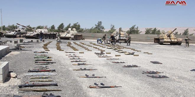 Heavy weapons, ammunition and tanks