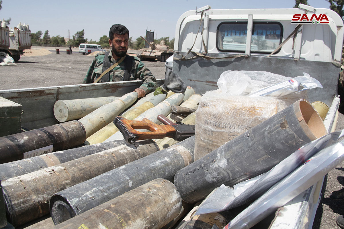 Click to enlarge Sized truck loaded with ammunition