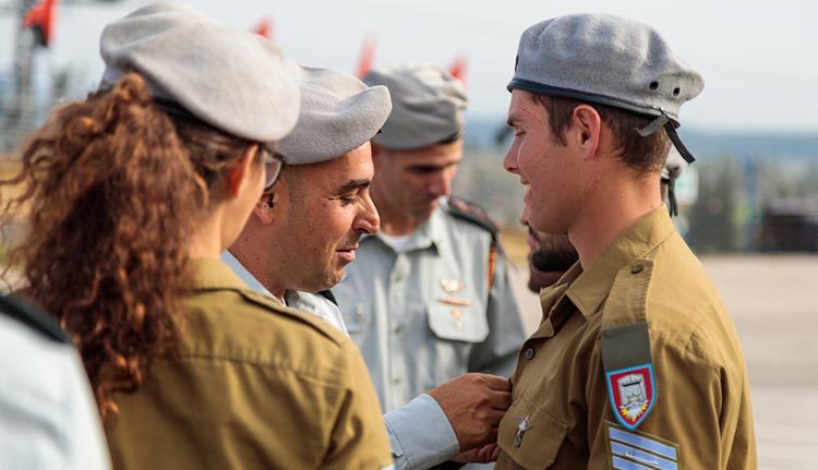 Soldier Receiving Medal