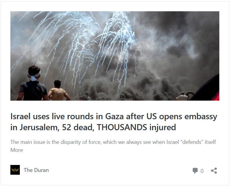 duran post gaza protest