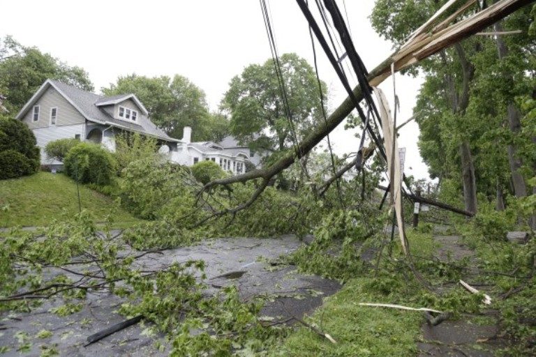 Newburgh storm damage