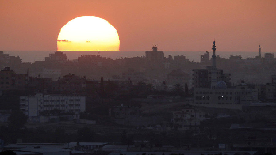 sunset Gaza Strip