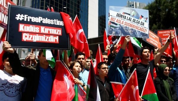 turkish protest israel