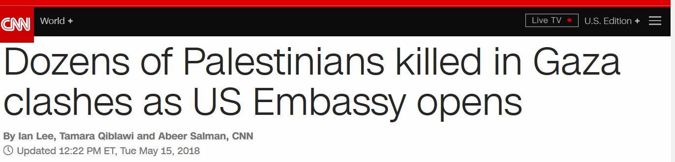 cnn headline gaza