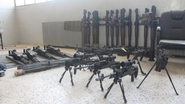 Click to enlarge Abu Zayd's weapons arsenal