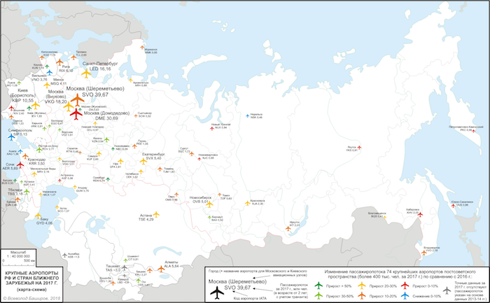 russian aviation map