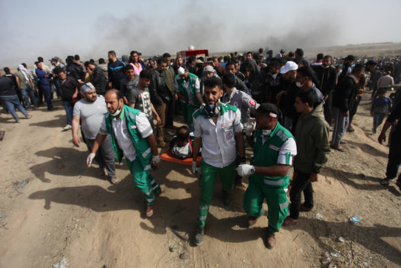 Click to enlarge Palestinian medical staff gaza