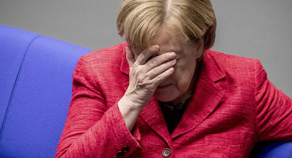 Click to enlarge German Chancellor Angela Merkel