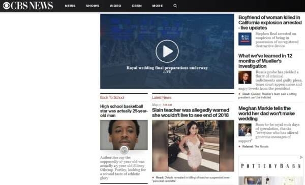 Click to enlarge CBS no report trump mueller