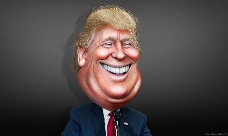 Trump caricature