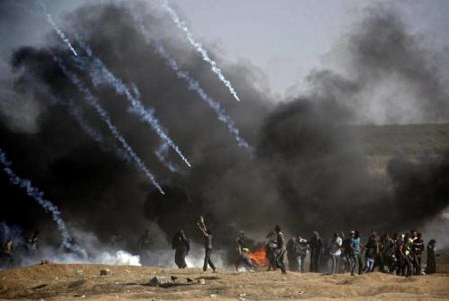 Click to enlarge gaza protest march of return