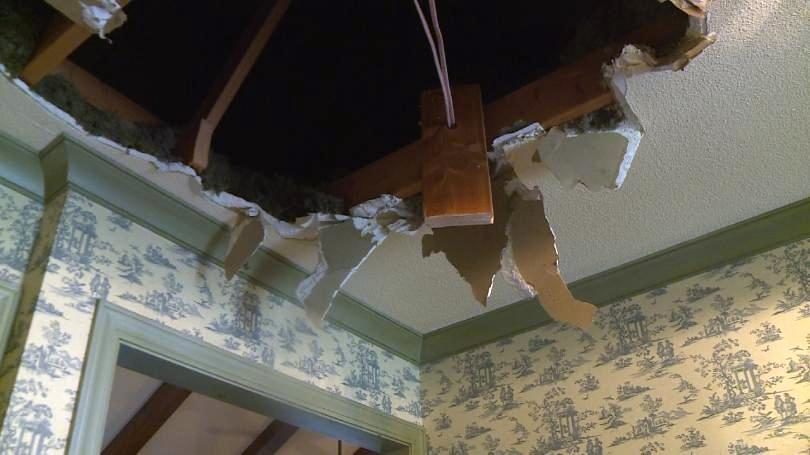 Mystery boom and hole in ceiling in NE