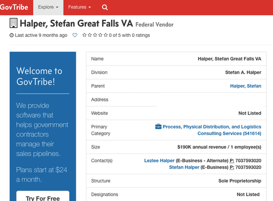 stefan halper VA