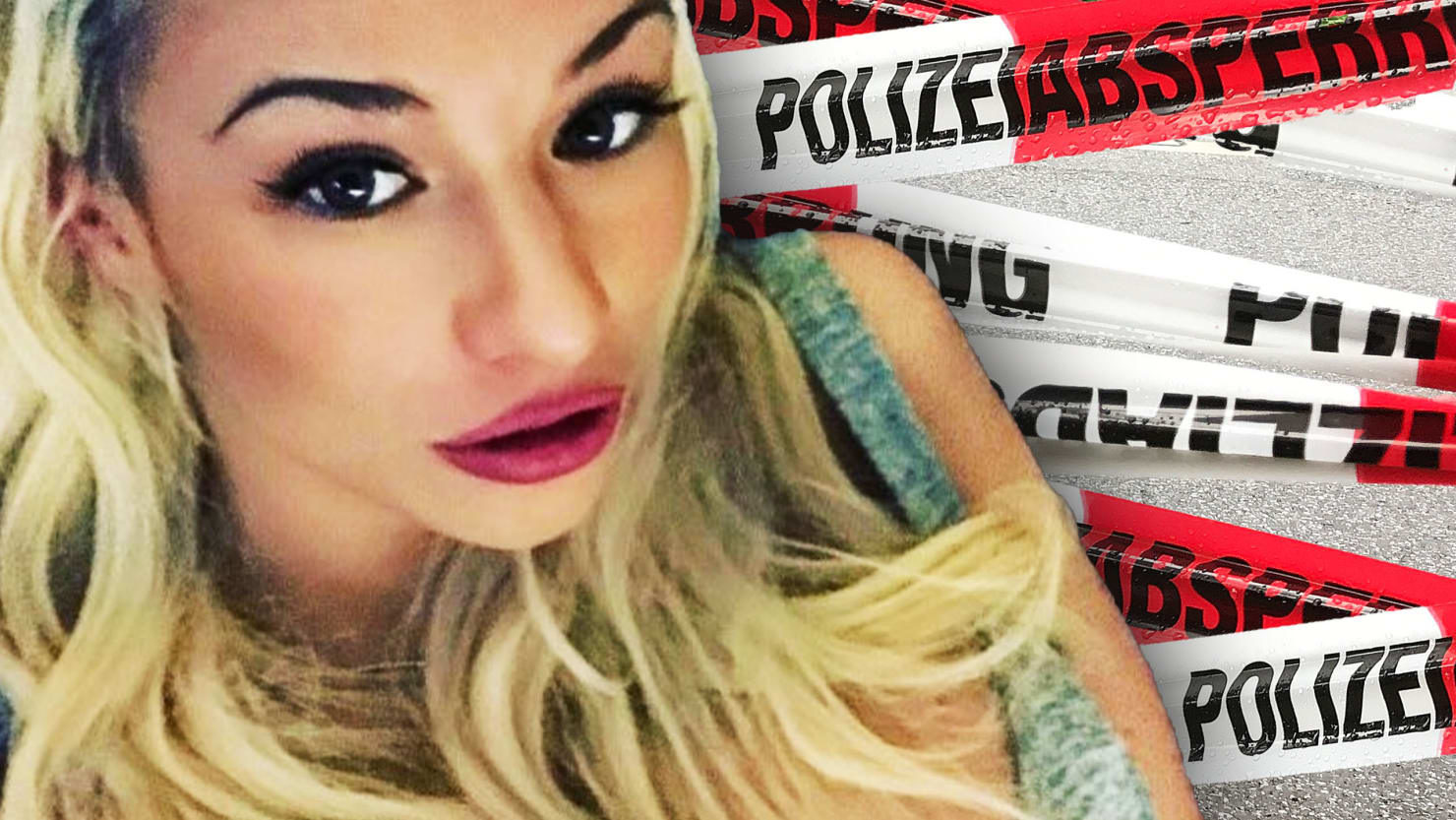 woman german police tape