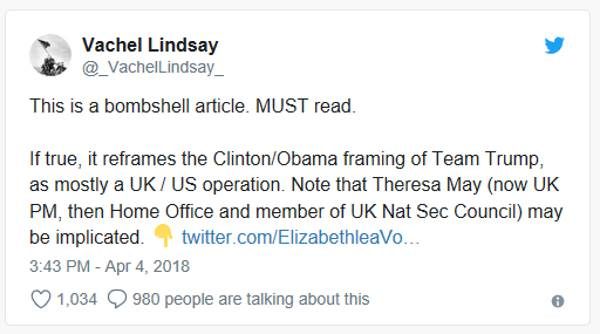 tweet brits steele dossier obama