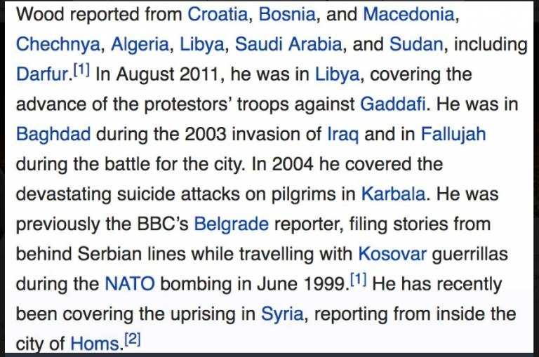 Click to enlarge Paul wood reporter BBC