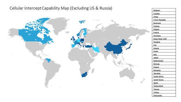 cellular intercept capability map