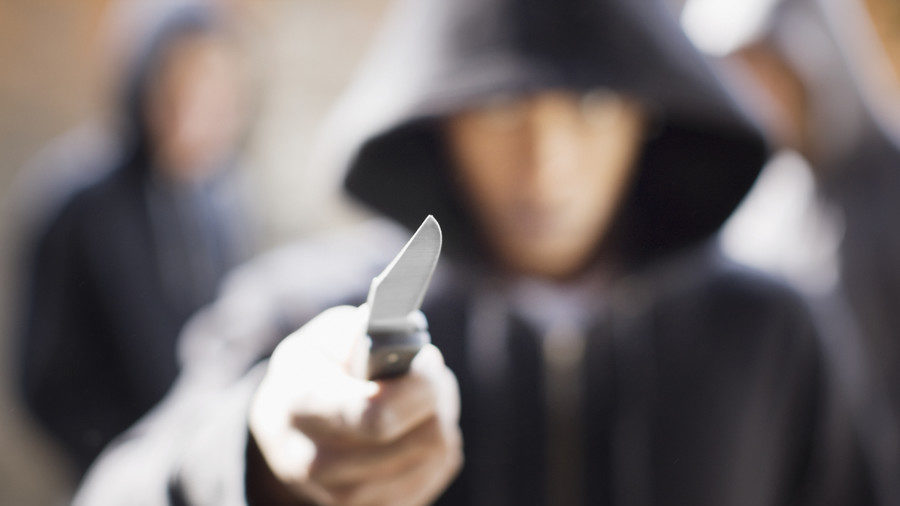 Click to enlarge man with knife