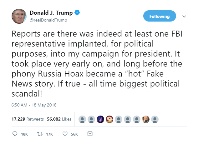 Trump Brennan tweet