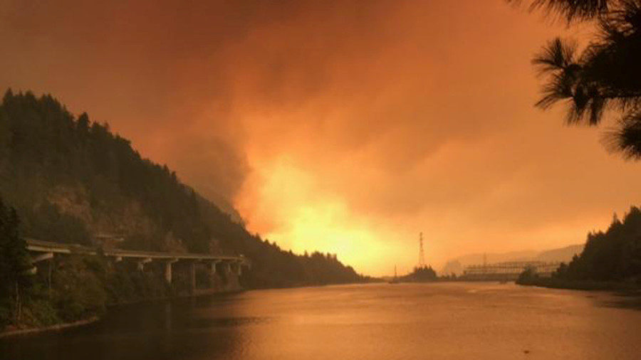 Columbia River in Oregon, US