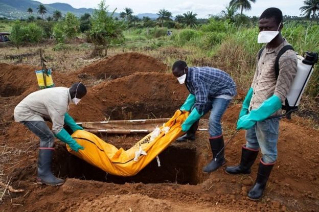 Click to enlarge Ebola corpse burried