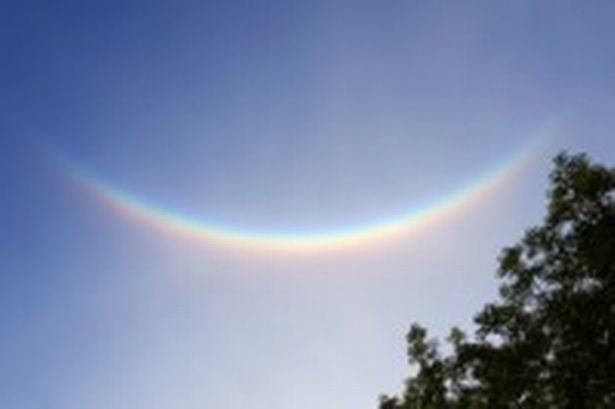 Click to enlarge Sun dog over Derbyshire