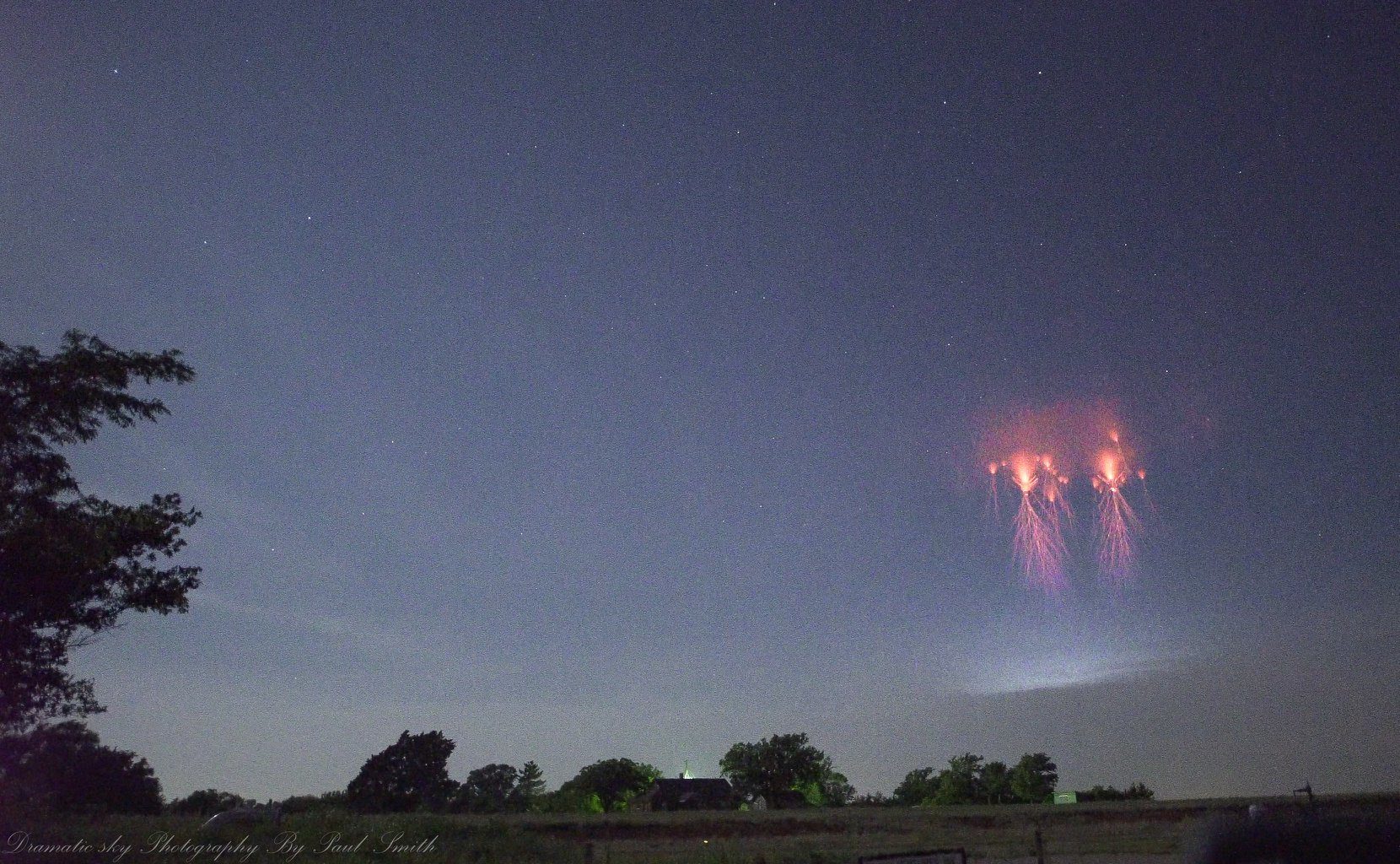 red sprite TLE Oklahoma May 2018