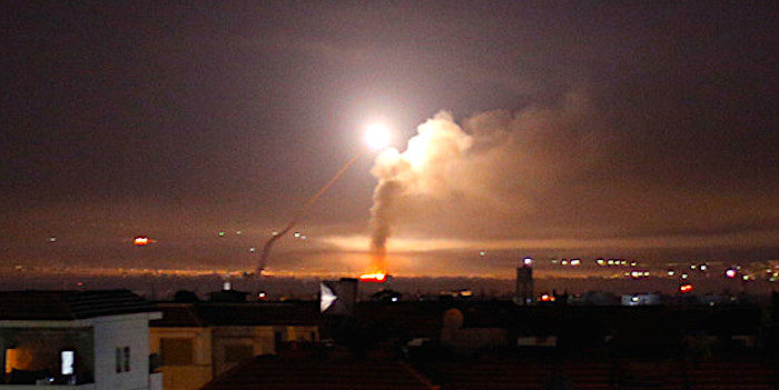 Missile fire Damascus