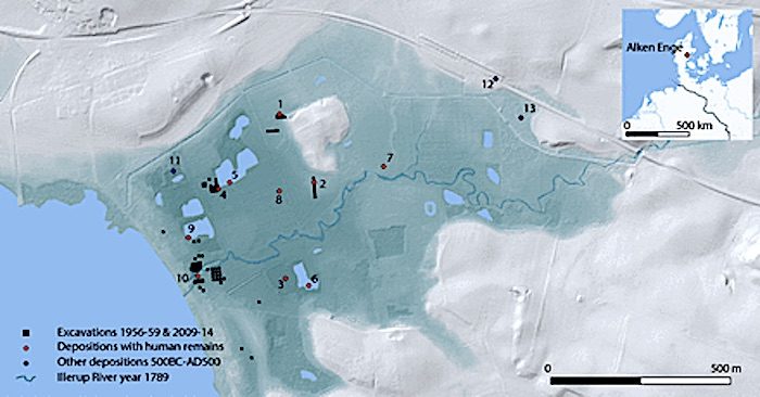 Click to enlarge Map of excavation
