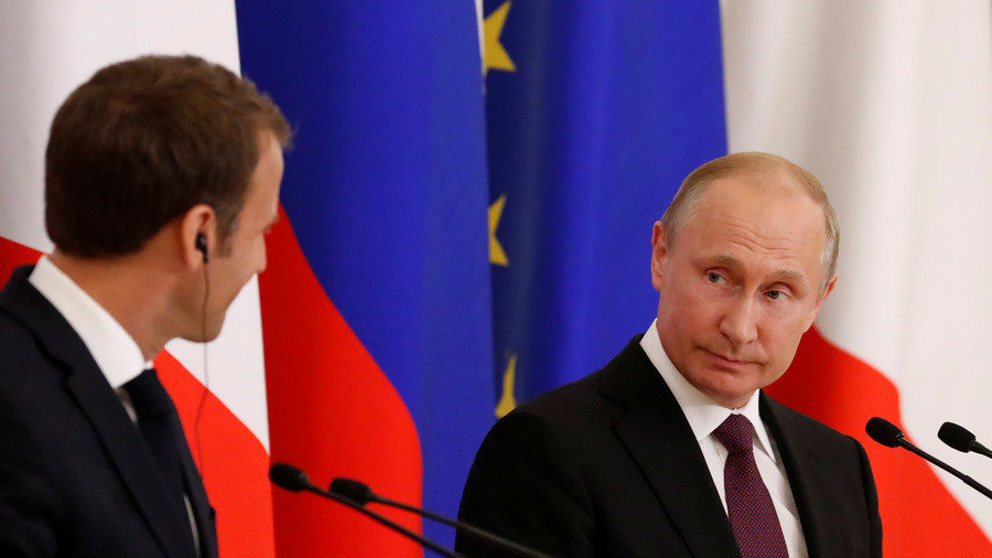 Click to enlarge Putin Macron