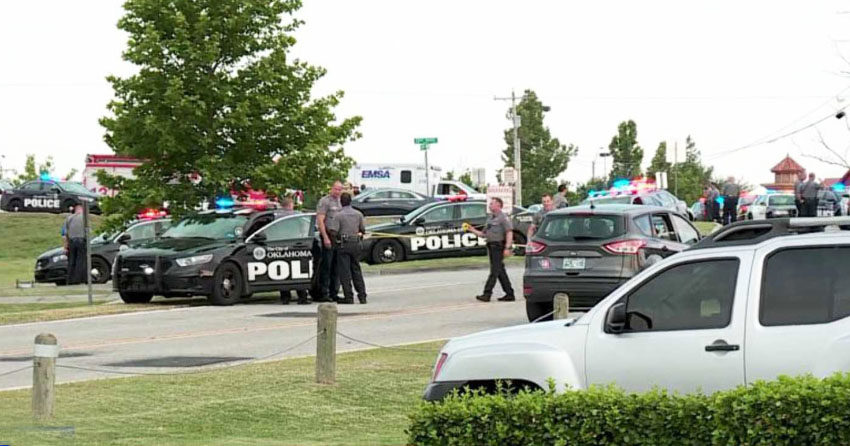 Click to enlarge police scene