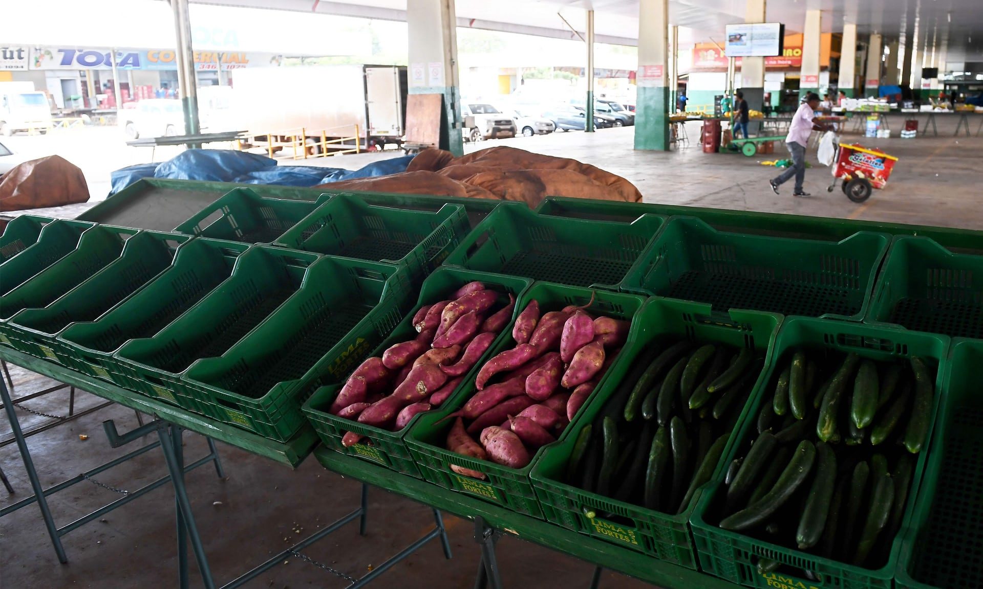 Brazil Brasilia market strike