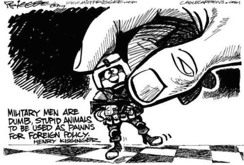 US military men pawn of war