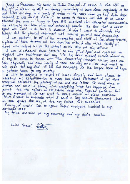 Skripal letter May 23 2018