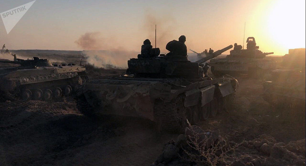 Tanks of the Syrian army