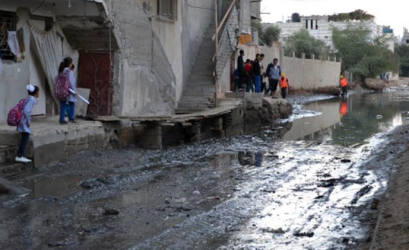 gaza sewage